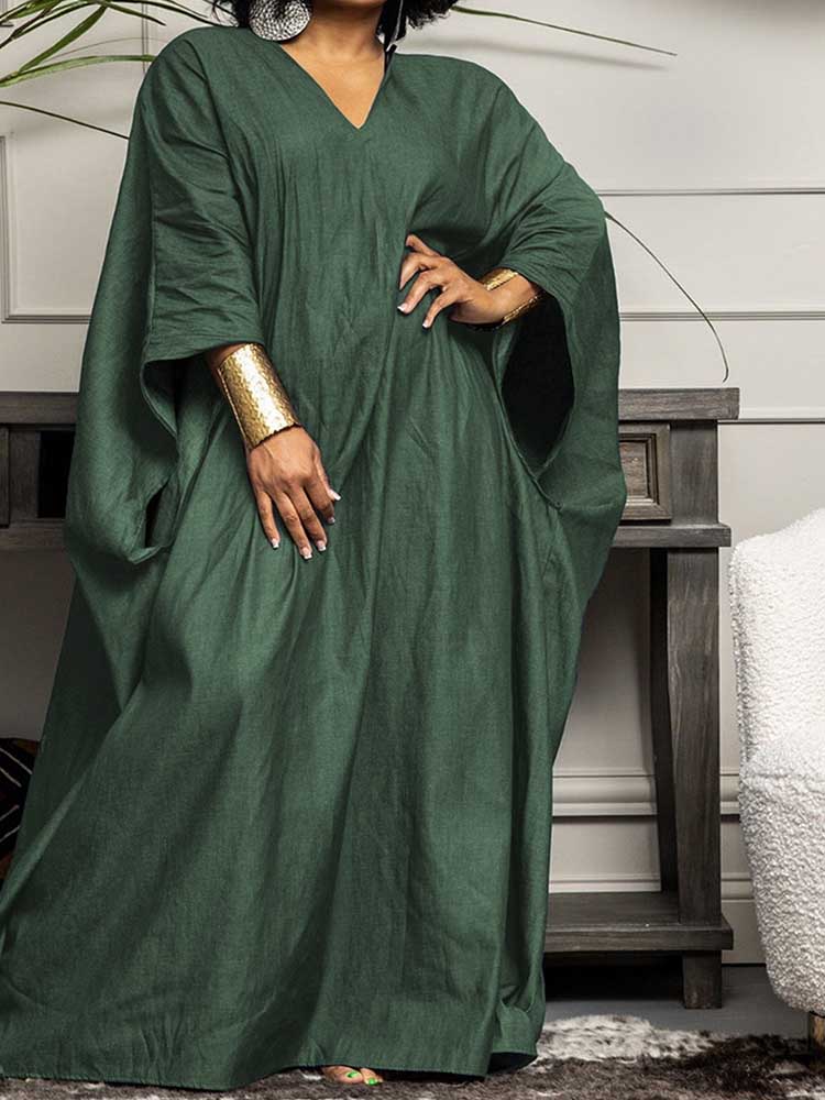 Vintage Fashion Ai - Elegant and Chic Dress Solid Color