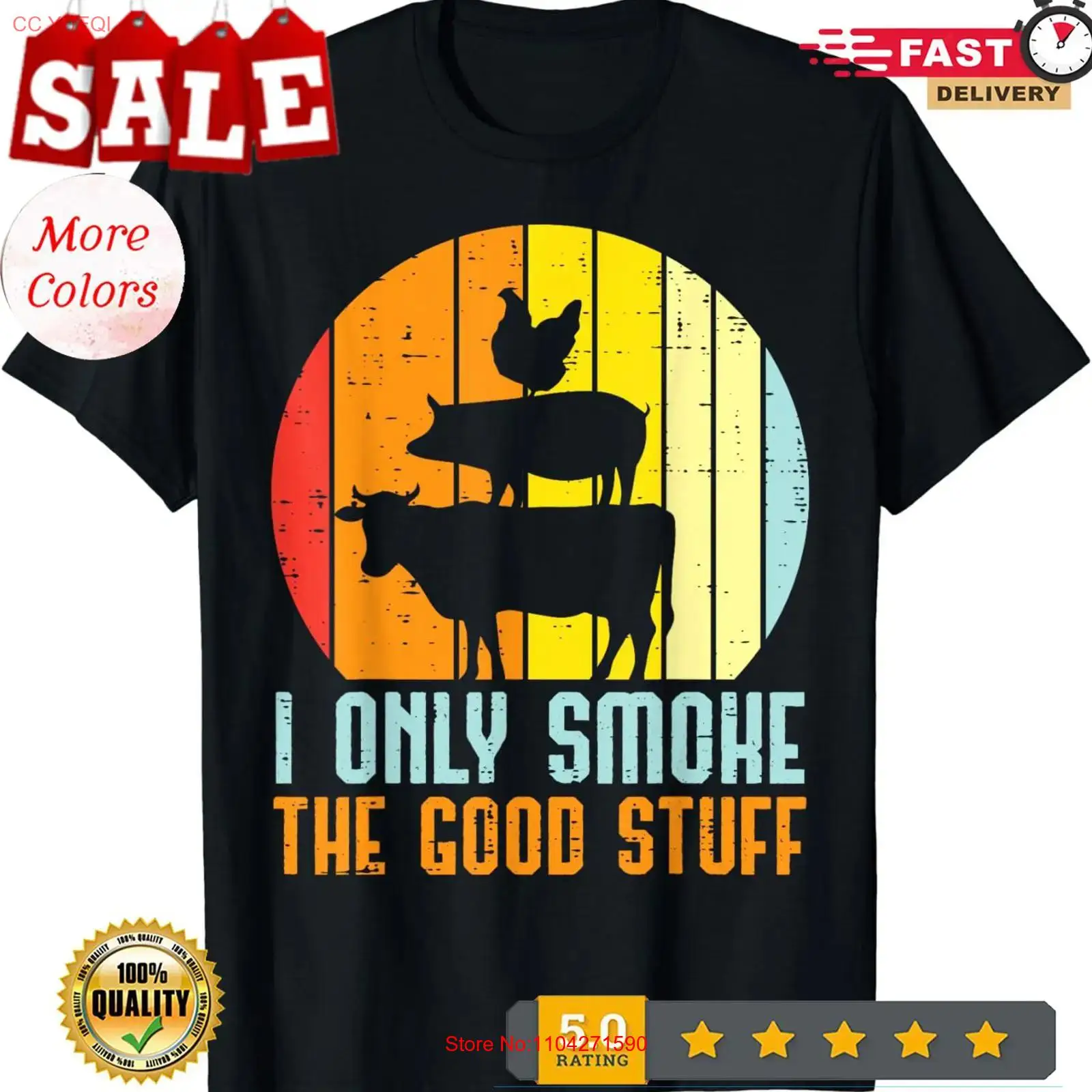 Vintage Fashion Stuff - I Only Grill Good Stuff Bbq