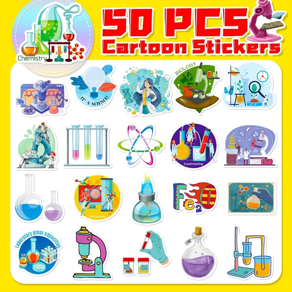 50PCS Cartoon Science Lab Stic - Vintage Fashion Toys avis et prix