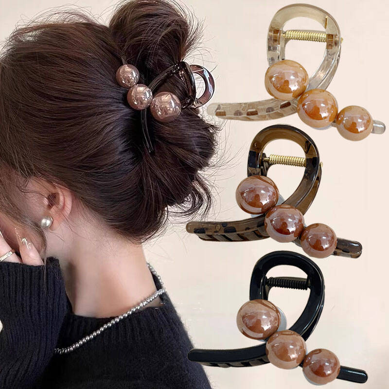 Korean Pearl Cross Hair Claws  - Vintage Fashion Ai avis et prix