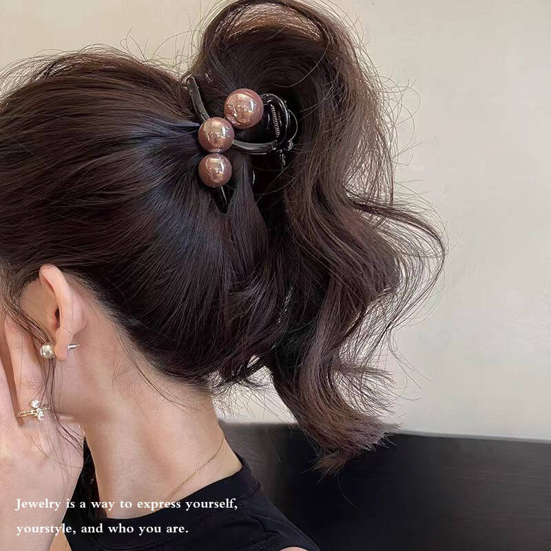 Korean Pearl Cross Hair Claws  - Vintage Fashion Ai avis et prix