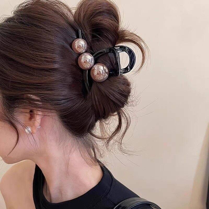 Korean Pearl Cross Hair Claws  - Vintage Fashion Ai avis et prix