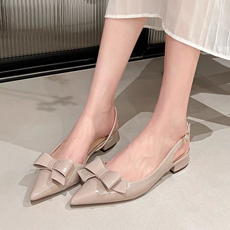 Bow Gentle Medium Heel Baotou  - Vintage And Modern Fashion avis et prix