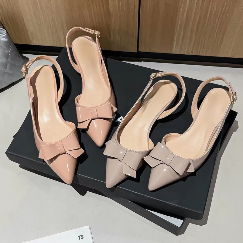Bow Gentle Medium Heel Baotou  - Vintage And Modern Fashion avis et prix