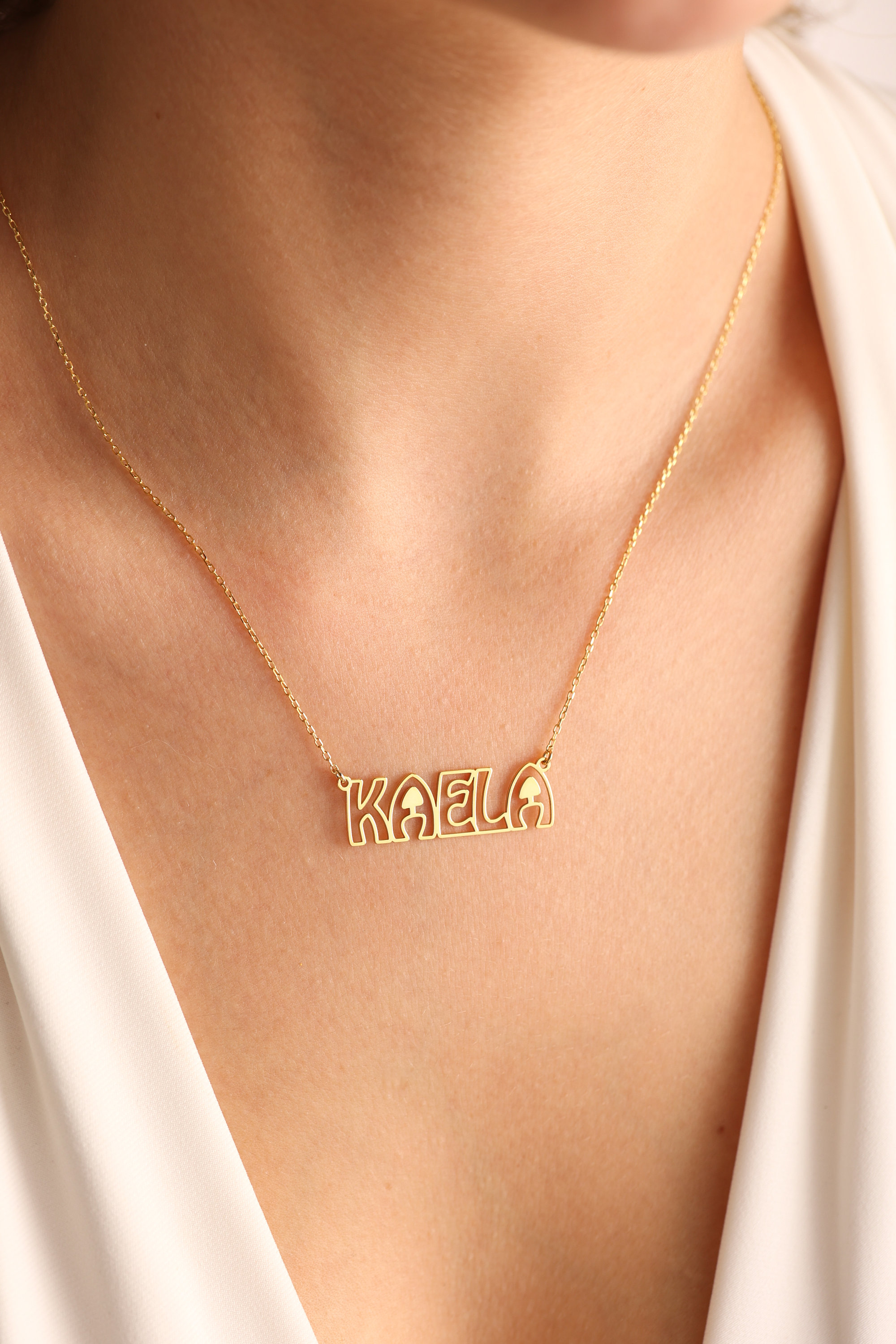 Custom Simple Name Necklace Pe - Vintage Fashion Font avis et prix