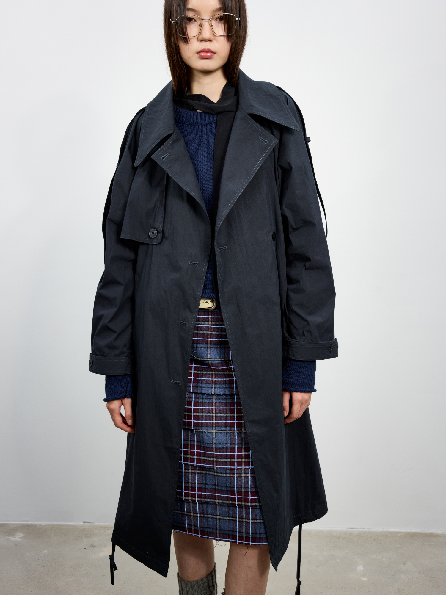 Retro Loose Fit Long Coat Vint - Vintage Windbreaker Nylon avis et prix