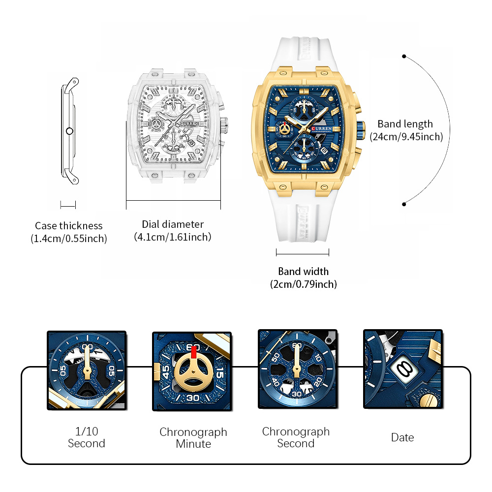CURREN Luxury Vintage Watch fo - Vintage Fashion Streetwear avis et prix