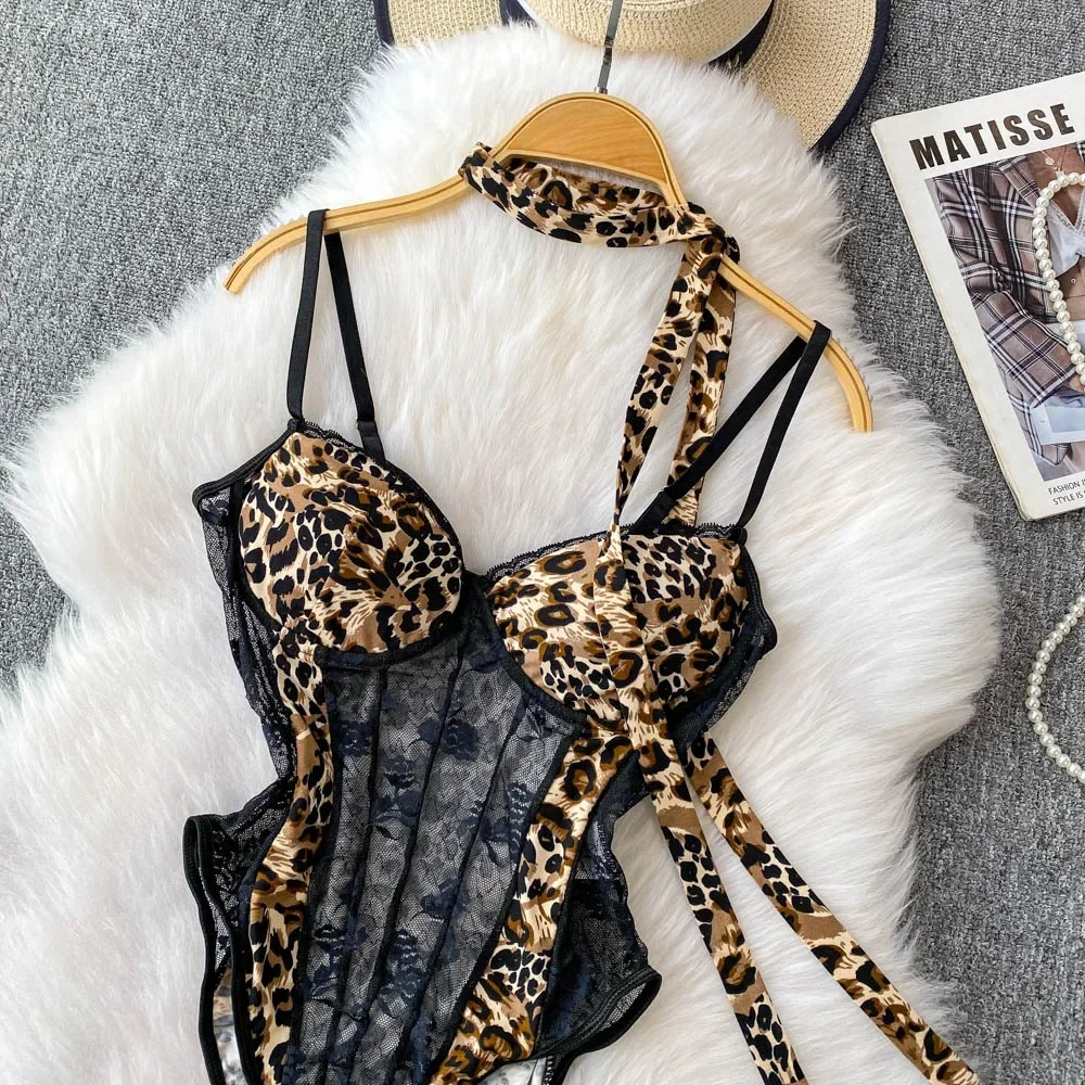 Women Hotsweet V-neck Leopard  - Vintage Fashion Necklace avis et prix