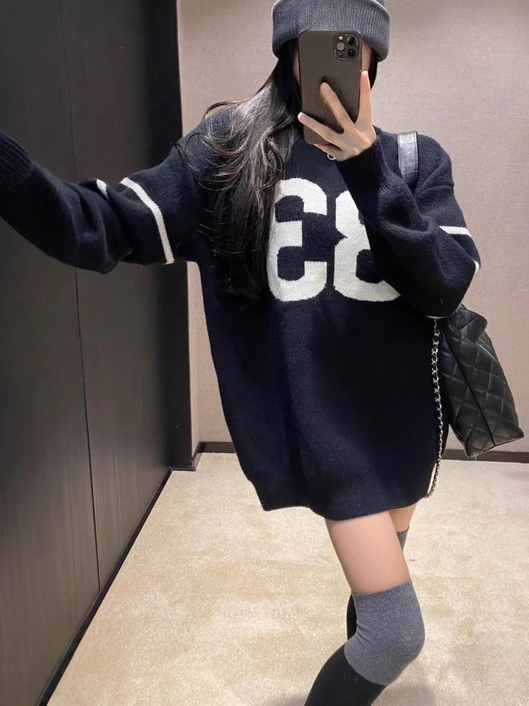 Y2K Vintage Knitted Sweater Wo - Vintage Fashion Streetwear avis et prix