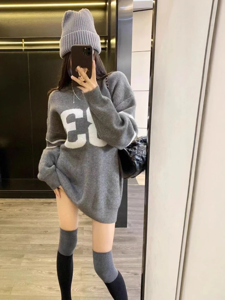 Y2K Vintage Knitted Sweater Wo - Vintage Fashion Streetwear avis et prix