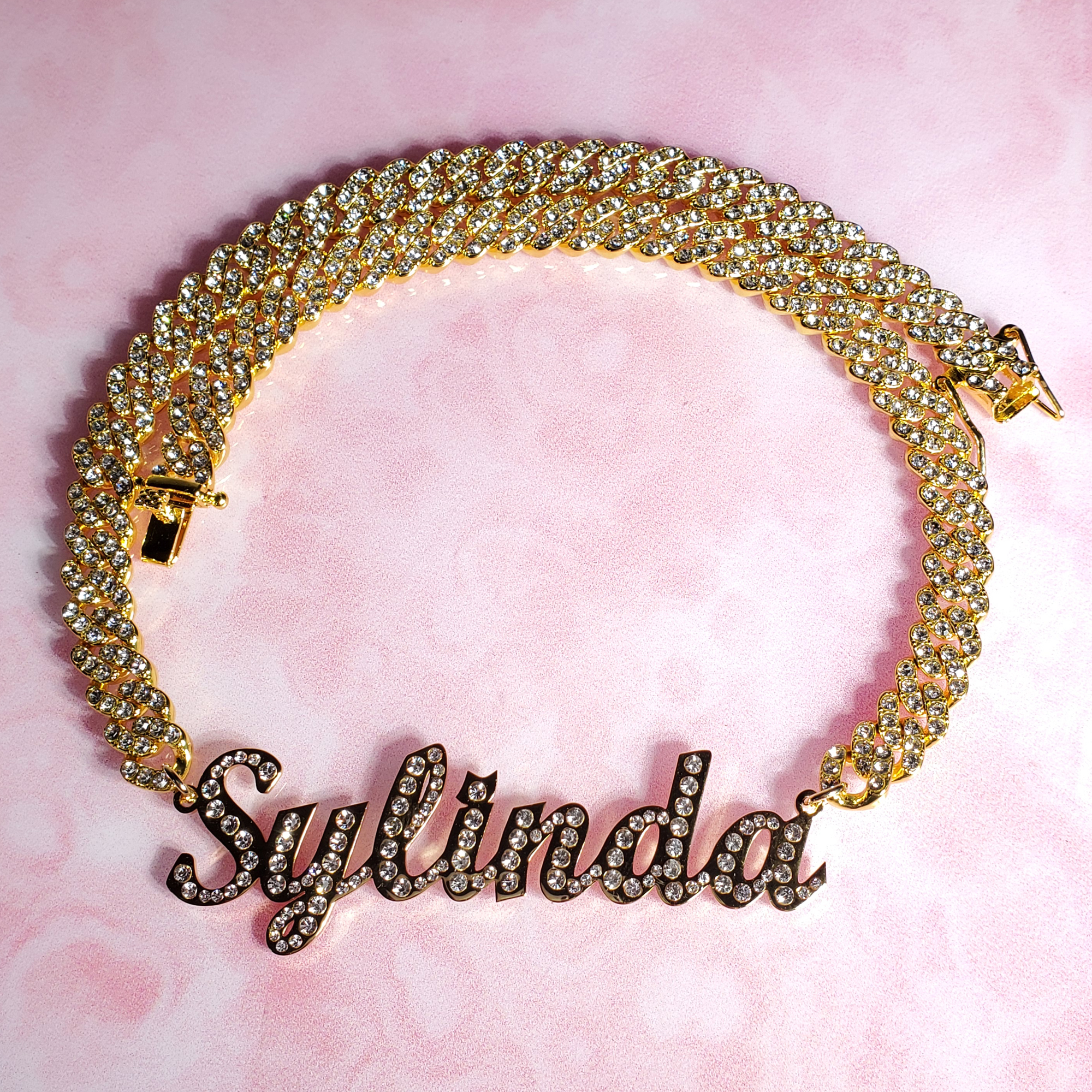 Stainless Steel Nameplate Pers - Vintage Fashion Font avis et prix