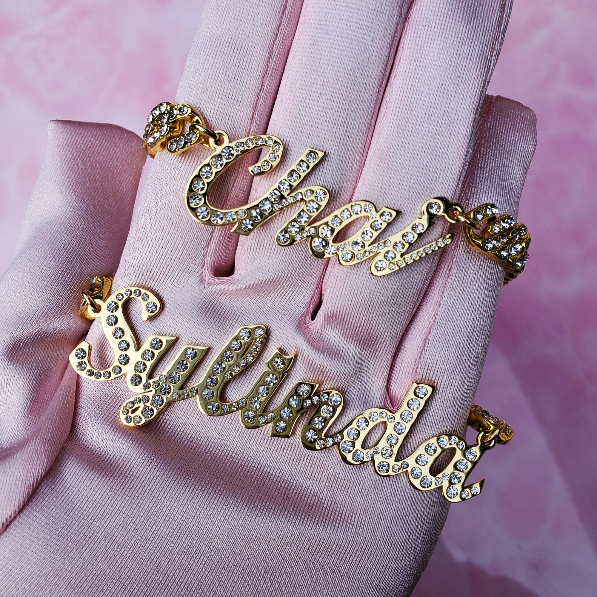 Stainless Steel Nameplate Pers - Vintage Fashion Font avis et prix