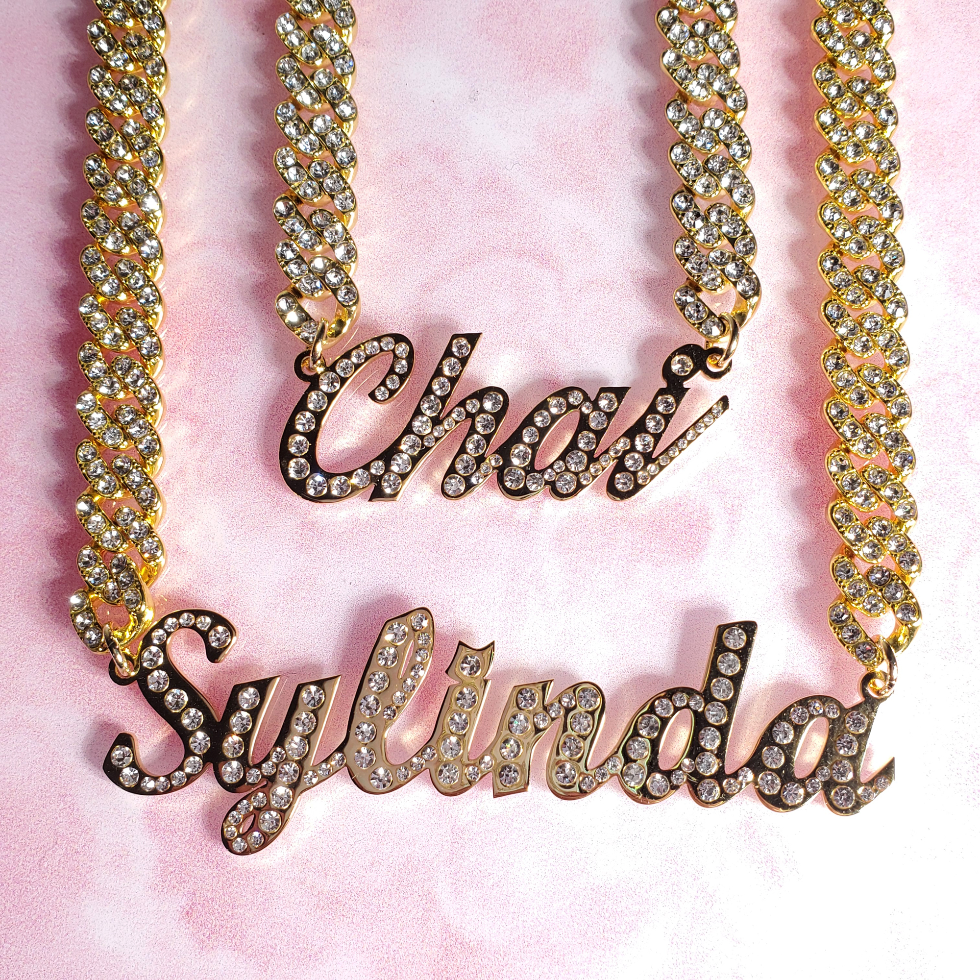Stainless Steel Nameplate Pers - Vintage Fashion Font avis et prix
