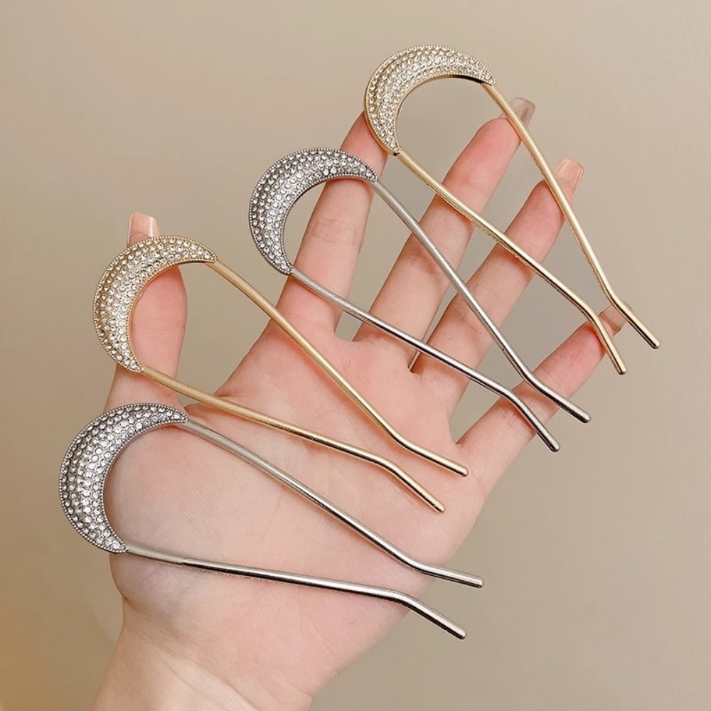 1/2pcs U-Shaped Crystal Hairpi - Vintage Fashion Shop avis et prix