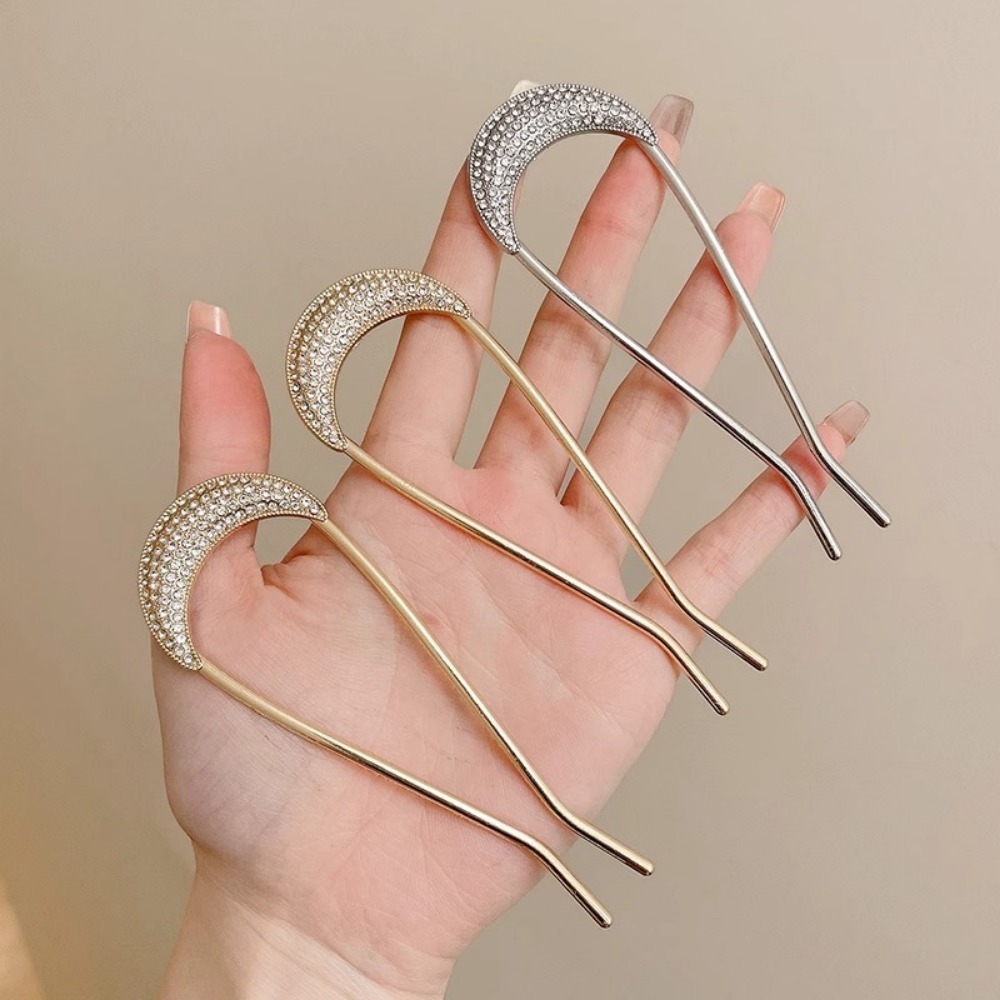 1/2pcs U-Shaped Crystal Hairpi - Vintage Fashion Shop avis et prix