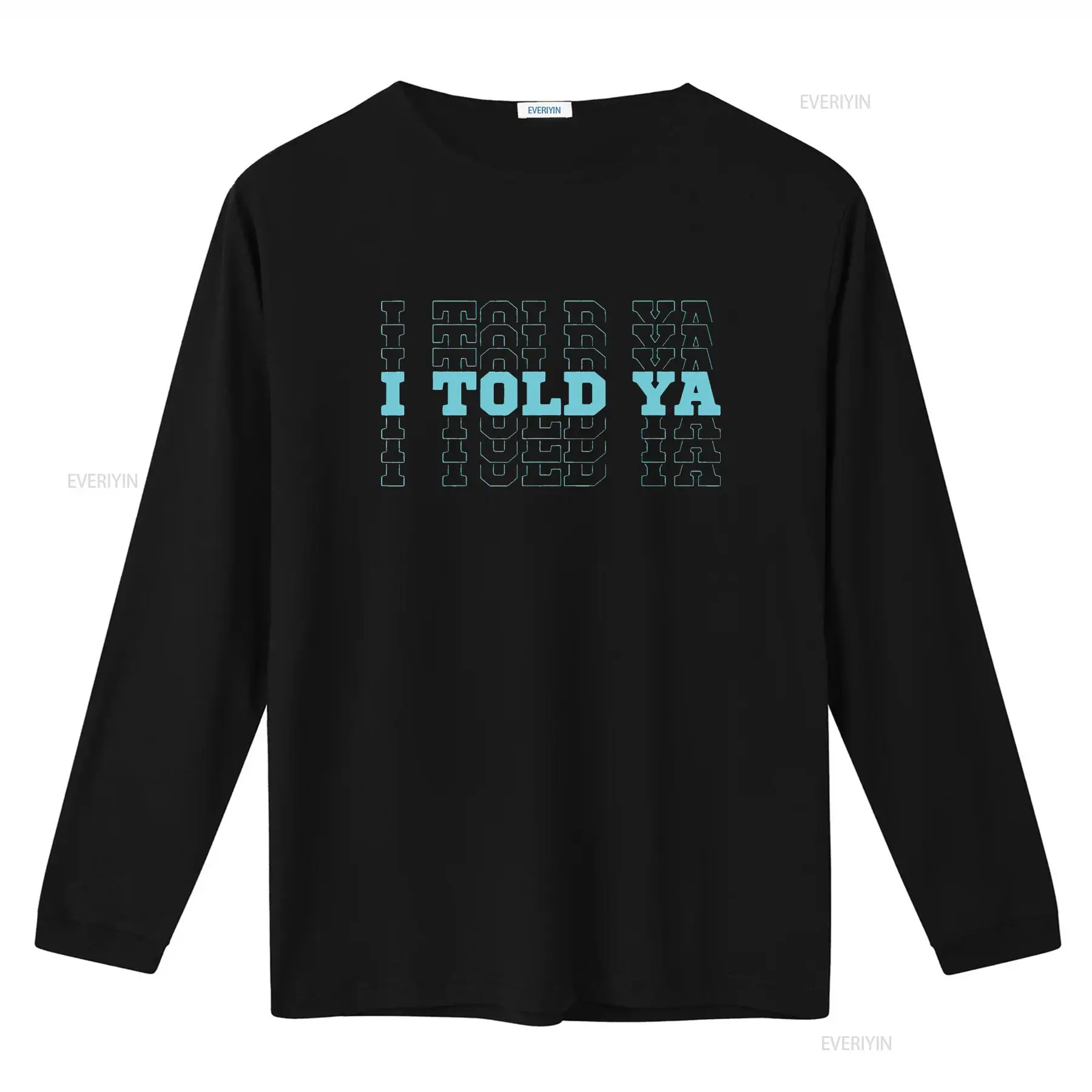 Funny Cute I Told Ya Cyan Blue - Vintage Fashion Font avis et prix