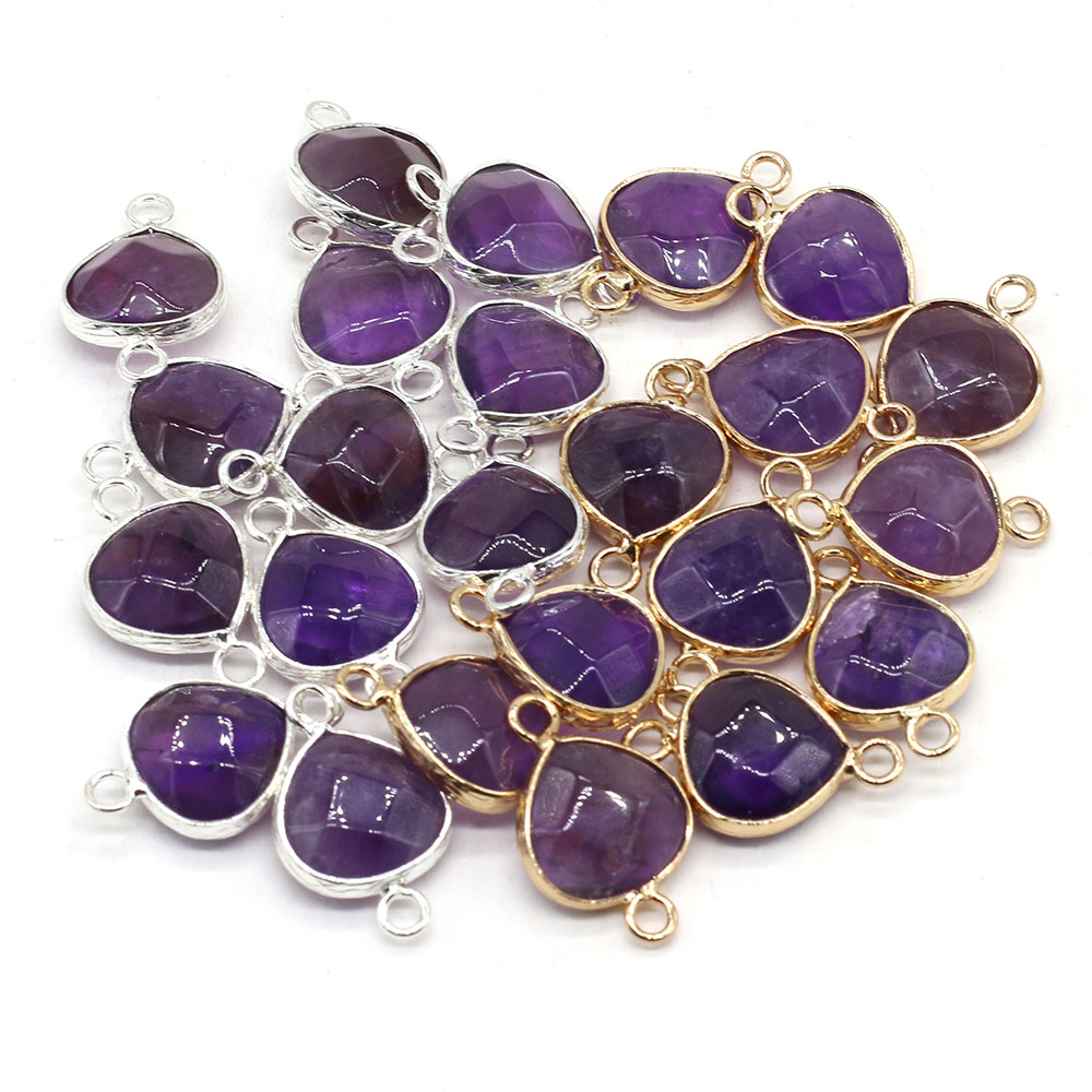 2pcs Natural Stone Connectors  - Vintage Fashion Necklace avis et prix