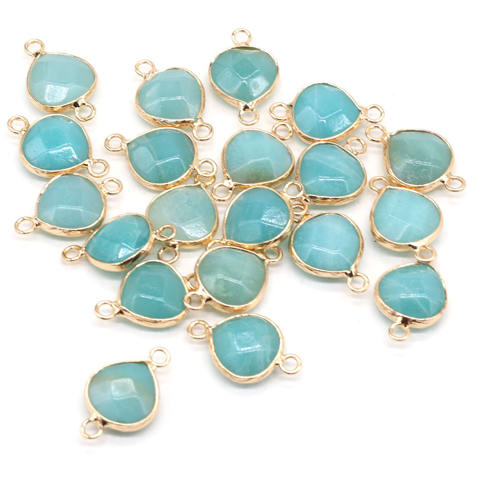 2pcs Natural Stone Connectors  - Vintage Fashion Necklace avis et prix