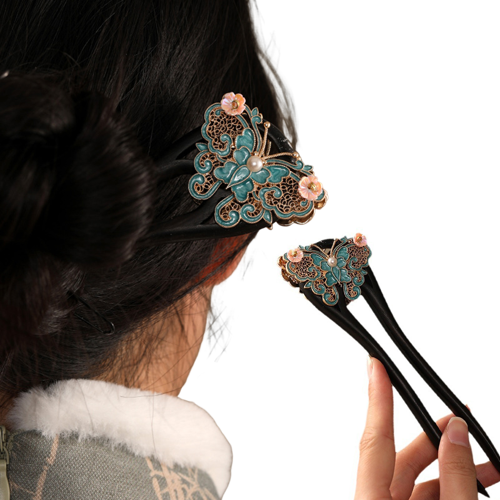 U Shape Chinese Style Hairpin  - Vintage Fashion Shop avis et prix