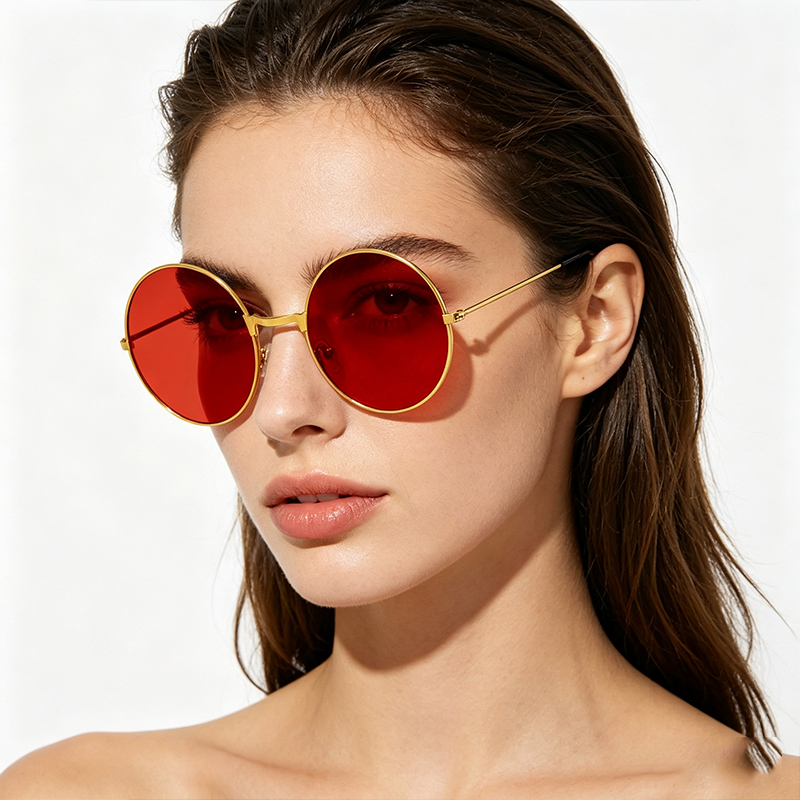 Classic Vintage Round Frame Su - Vintage Fashion Brands avis et prix