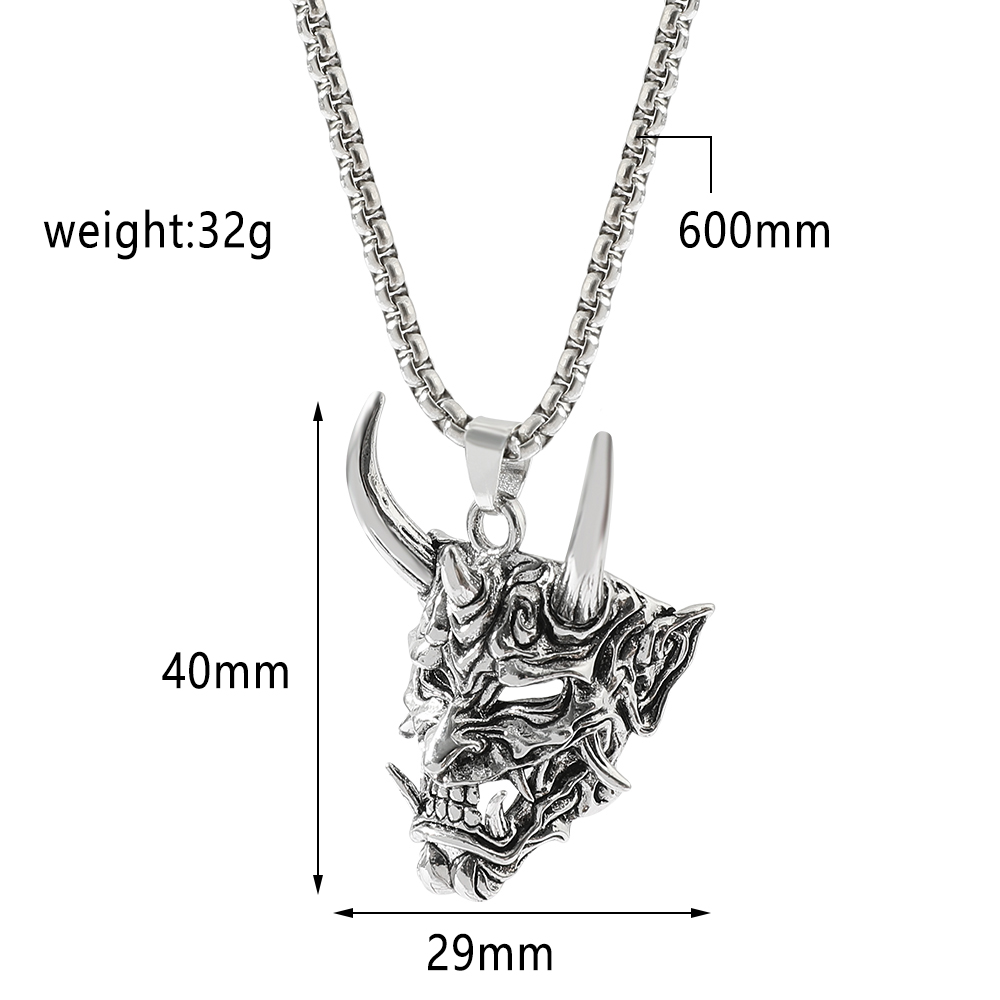 Handsome Rascal Ghost Mask Pen - Vintage Fashion Necklace avis et prix