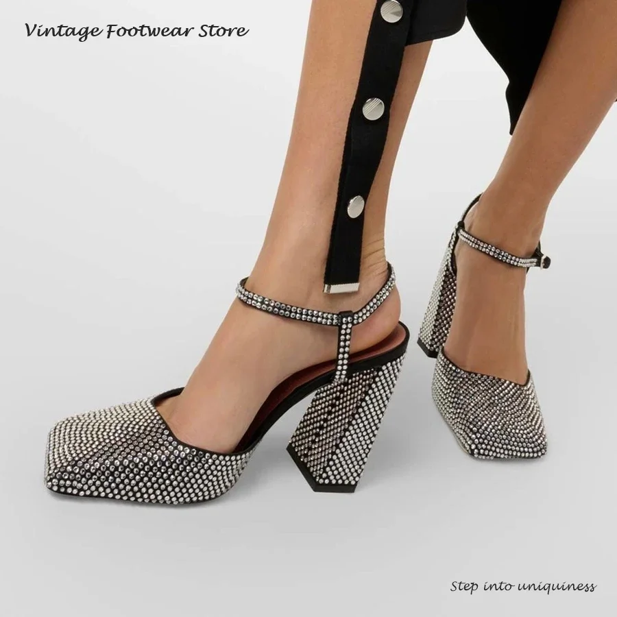 Vintage Crystal Embellished Pu - Vintage And Modern Fashion avis et prix