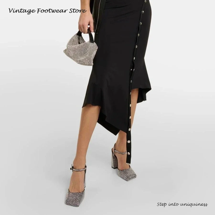 Vintage Crystal Embellished Pu - Vintage And Modern Fashion avis et prix