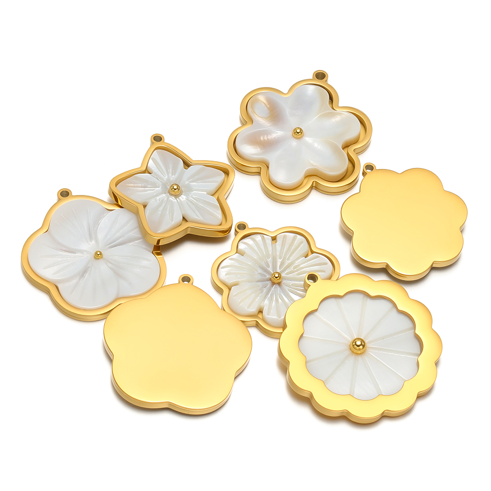 3pcs Stainless Steel Flowers F - Vintage Fashion Necklace avis et prix