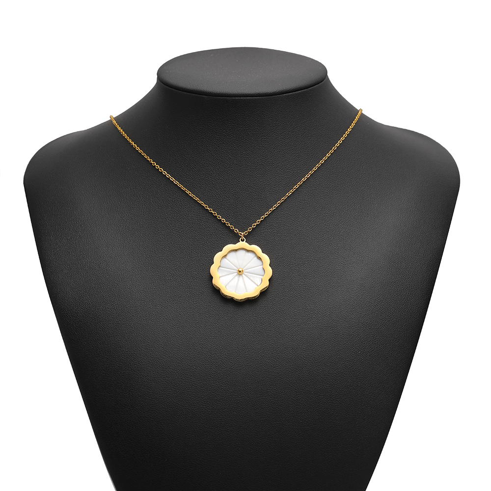 3pcs Stainless Steel Flowers F - Vintage Fashion Necklace avis et prix