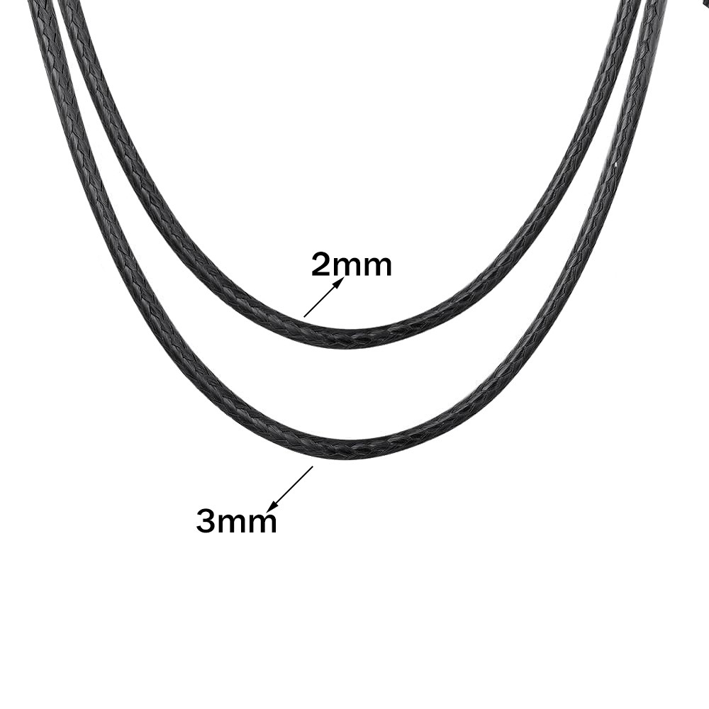 2MM/3MM 45/50/60cm Black Water - Vintage Fashion Necklace avis et prix