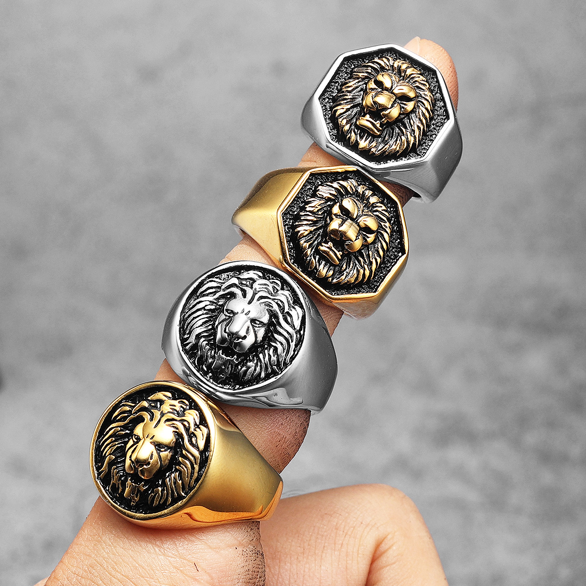 Luxury Lion King Animal Men Ri - Vintage Fashion Stuff avis et prix