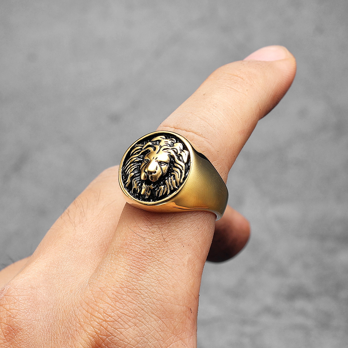 Luxury Lion King Animal Men Ri - Vintage Fashion Stuff avis et prix