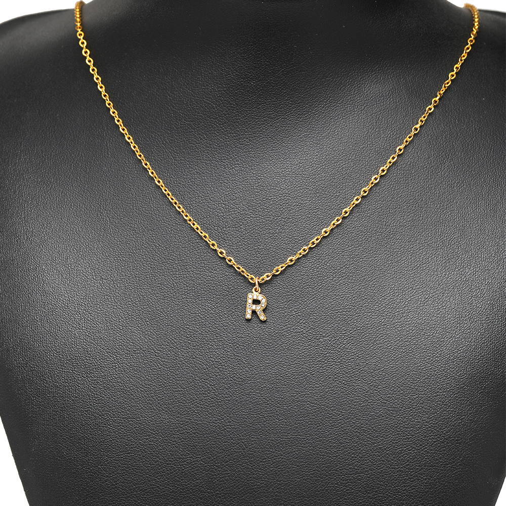 5pcs Stainless Steel Gold Rhin - Vintage Fashion Necklace avis et prix