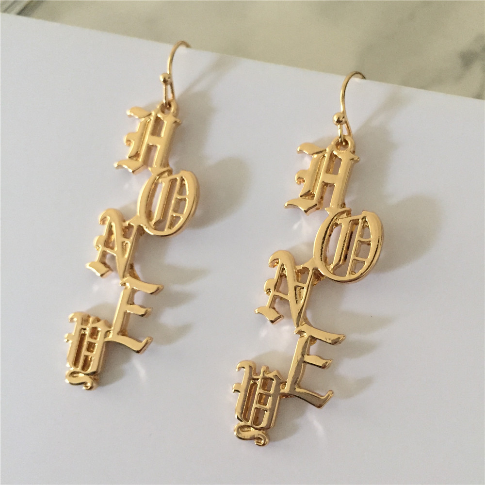Super Unique Gold Color Gold E - Vintage Fashion Font avis et prix