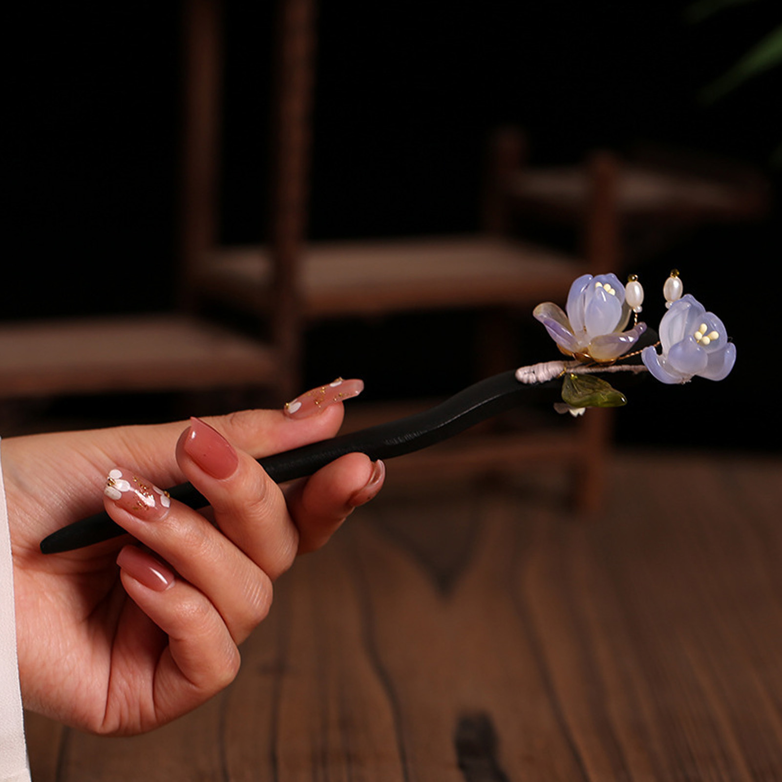 Vintage Wooden Flower Hairpin  - Vintage Fashion Shop avis et prix