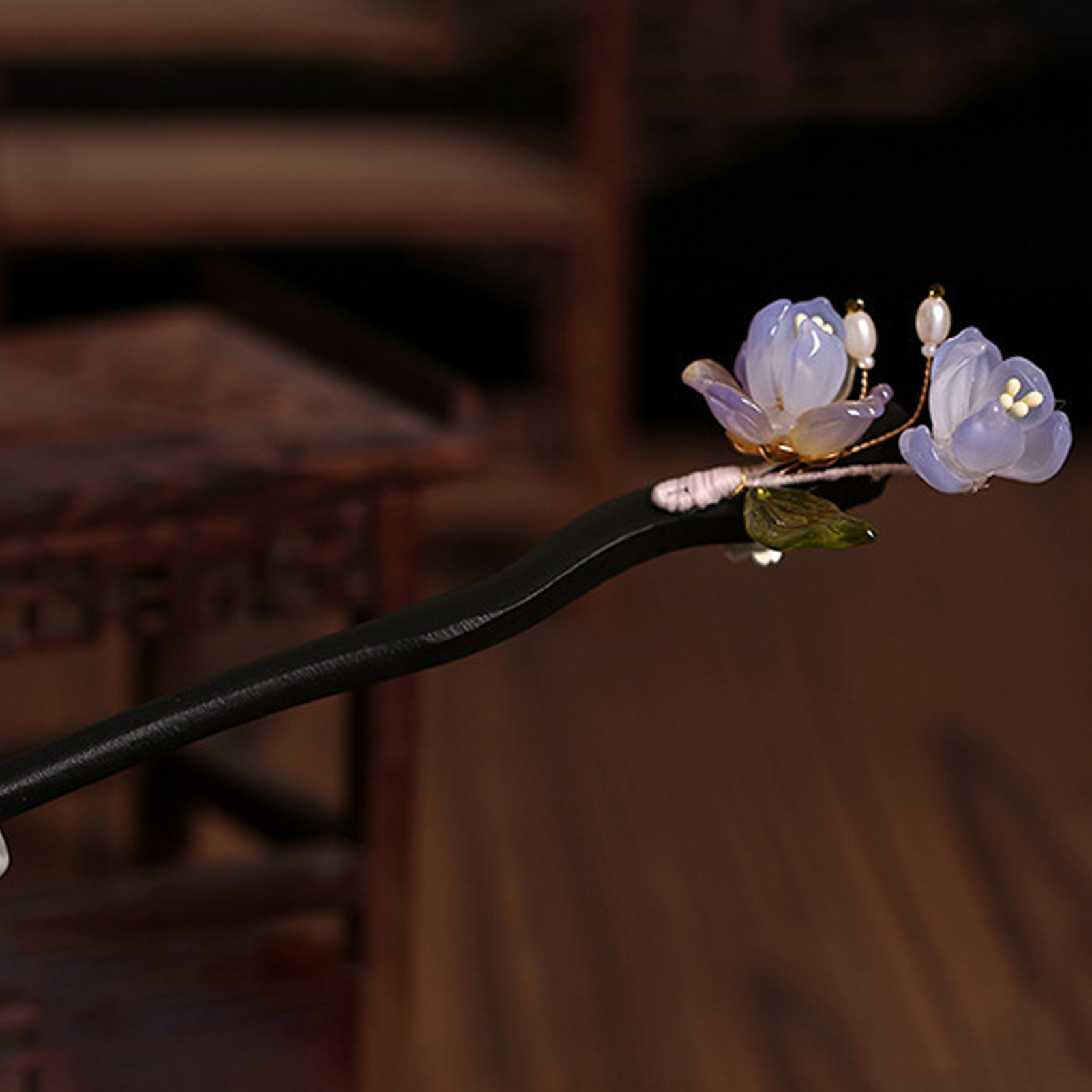 Vintage Wooden Flower Hairpin  - Vintage Fashion Shop avis et prix
