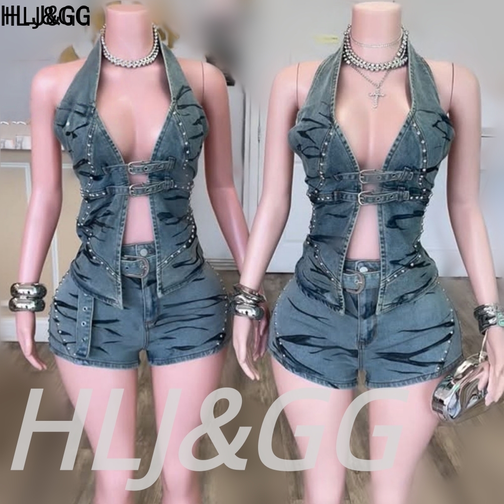 HLJ&GG Blue Vintage Denim Holl - Vintage Fashion Club avis et prix